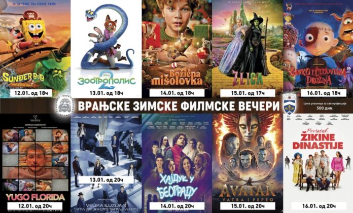 Vranjske zimske filmske večeri - Vranjski online magazin VOM